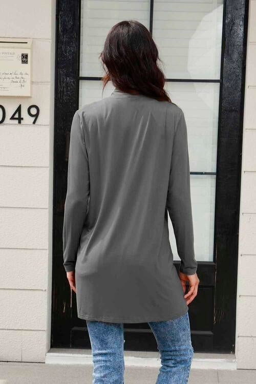 Basic Bae Full Size Open Front Long Sleeve Cardigan with Pockets - Do Shop It™