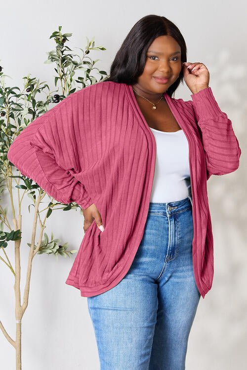 Basic Bae Full Size Ribbed Cocoon Cardigan - Do Shop It™