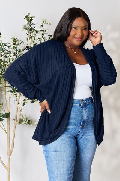 Basic Bae Full Size Ribbed Cocoon Cardigan - Do Shop It™