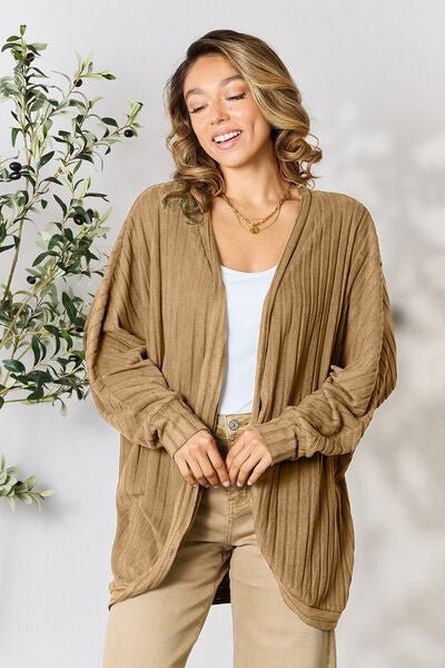 Basic Bae Full Size Ribbed Cocoon Cardigan - Do Shop It™