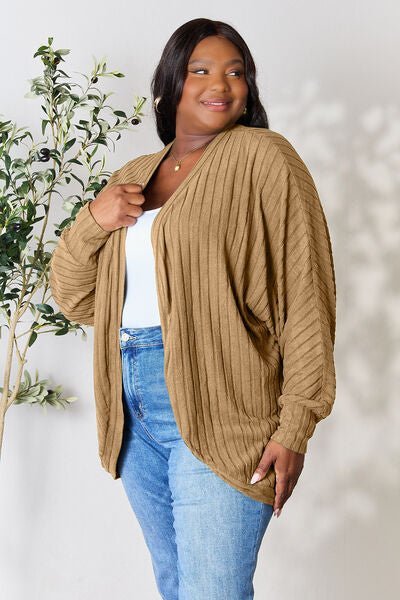 Basic Bae Full Size Ribbed Cocoon Cardigan - Do Shop It™