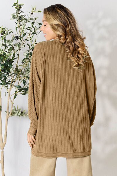 Basic Bae Full Size Ribbed Cocoon Cardigan - Do Shop It™