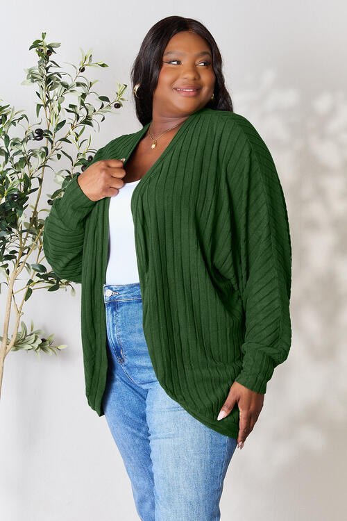 Basic Bae Full Size Ribbed Cocoon Cardigan - Do Shop It™