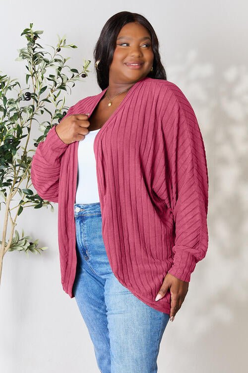 Basic Bae Full Size Ribbed Cocoon Cardigan - Do Shop It™