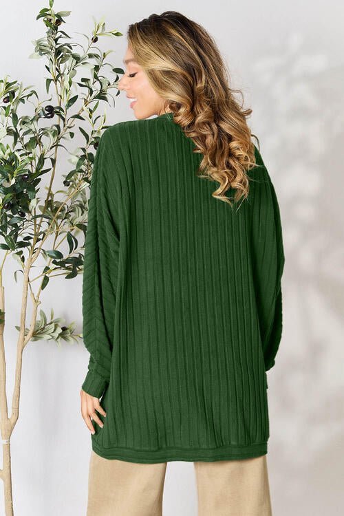 Basic Bae Full Size Ribbed Cocoon Cardigan - Do Shop It™