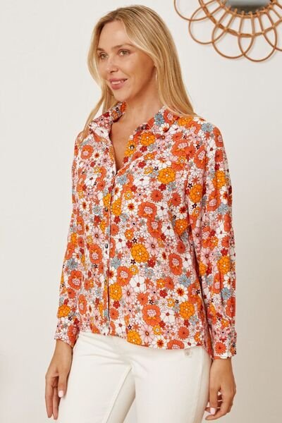 Ditsy Floral Collared Neck Shirt - Do Shop It™