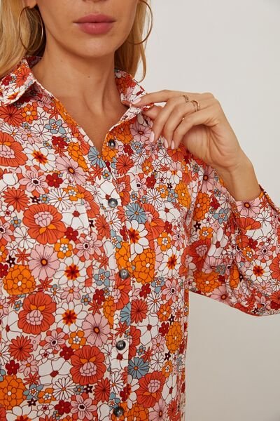 Ditsy Floral Collared Neck Shirt - Do Shop It™