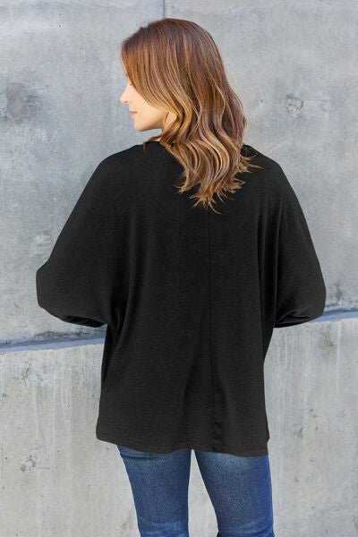 Double Take Full Size Round Neck Long Sleeve T-Shirt - Do Shop It™