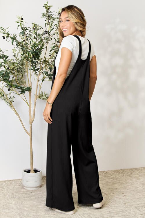 Double Take Full Size Wide Strap Overall with Pockets - Do Shop It™