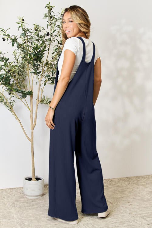 Double Take Full Size Wide Strap Overall with Pockets - Do Shop It™