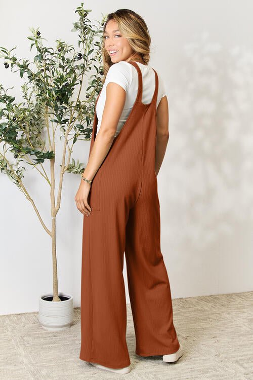 Double Take Full Size Wide Strap Overall with Pockets - Do Shop It™