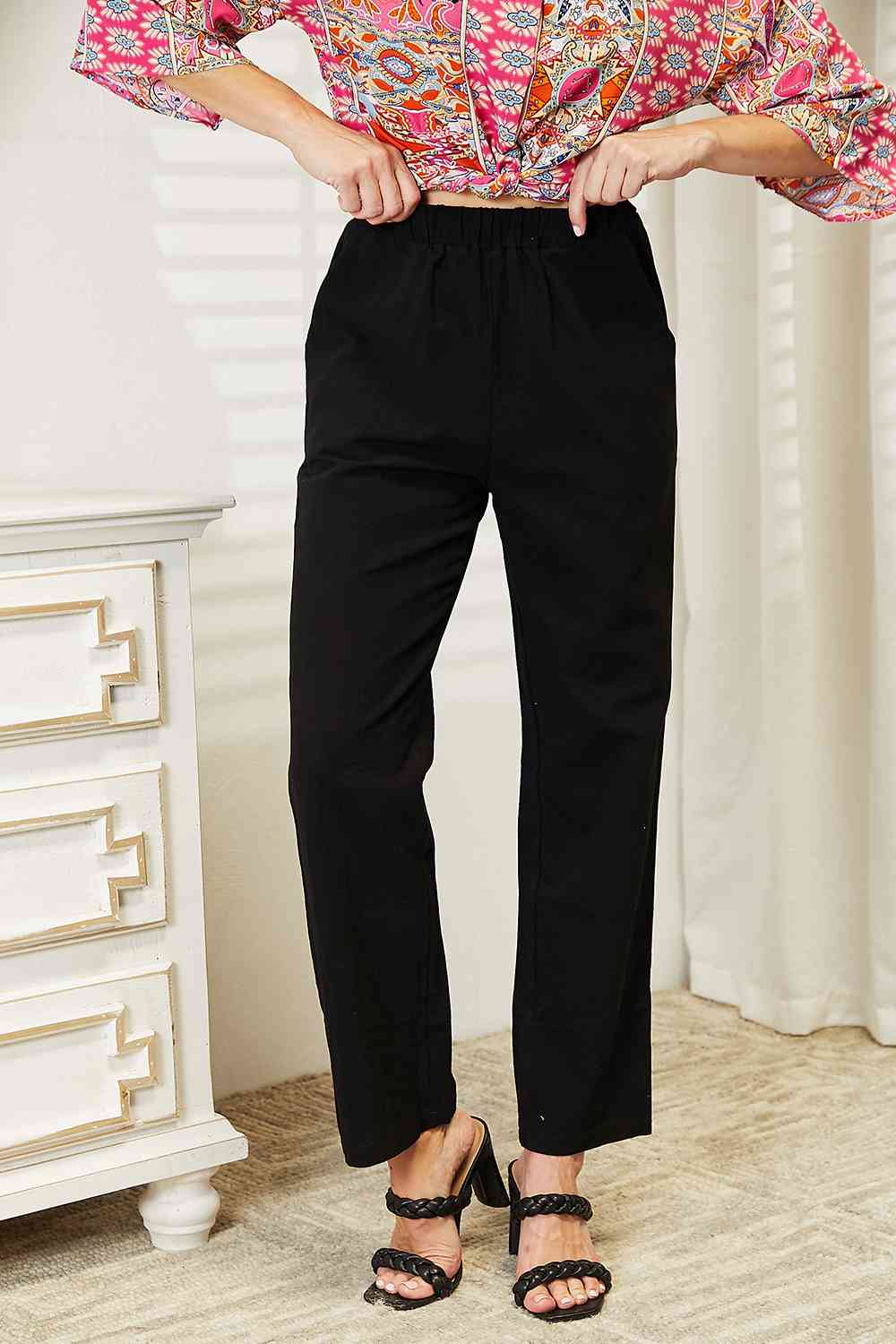 Double Take Pull - On Pants with Pockets - Do Shop It™