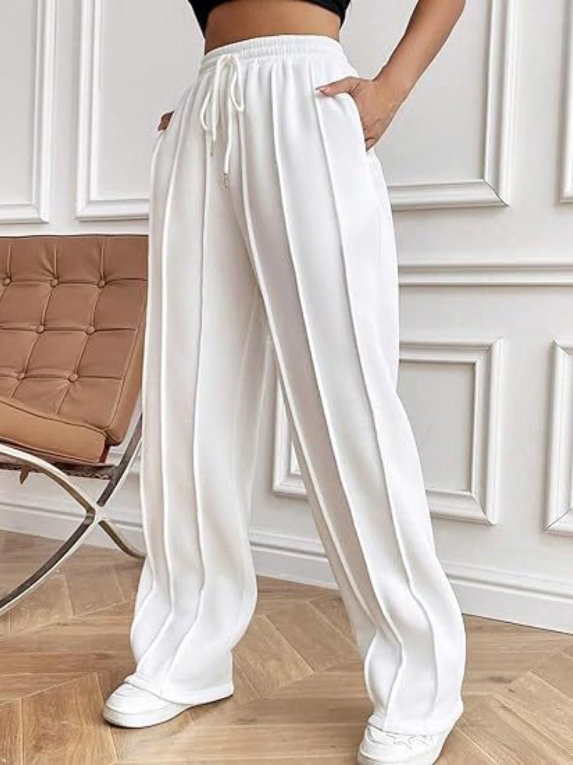 Drawstring Wide Leg Pants with Pockets - Do Shop It™