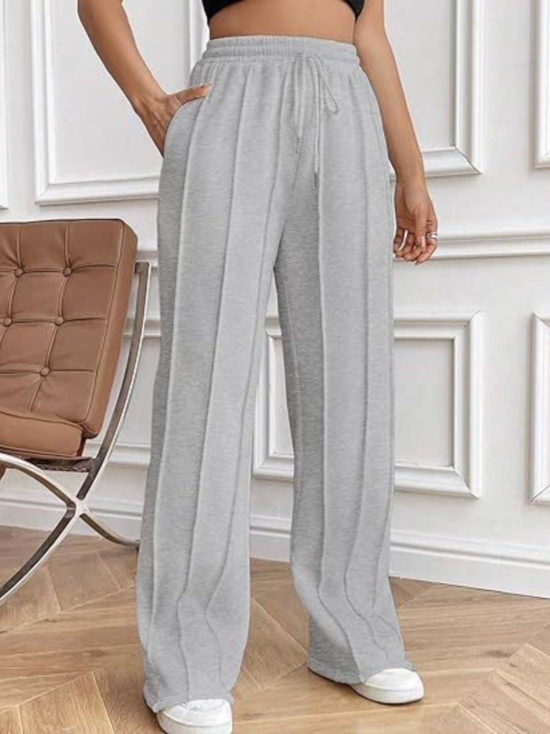 Drawstring Wide Leg Pants with Pockets - Do Shop It™