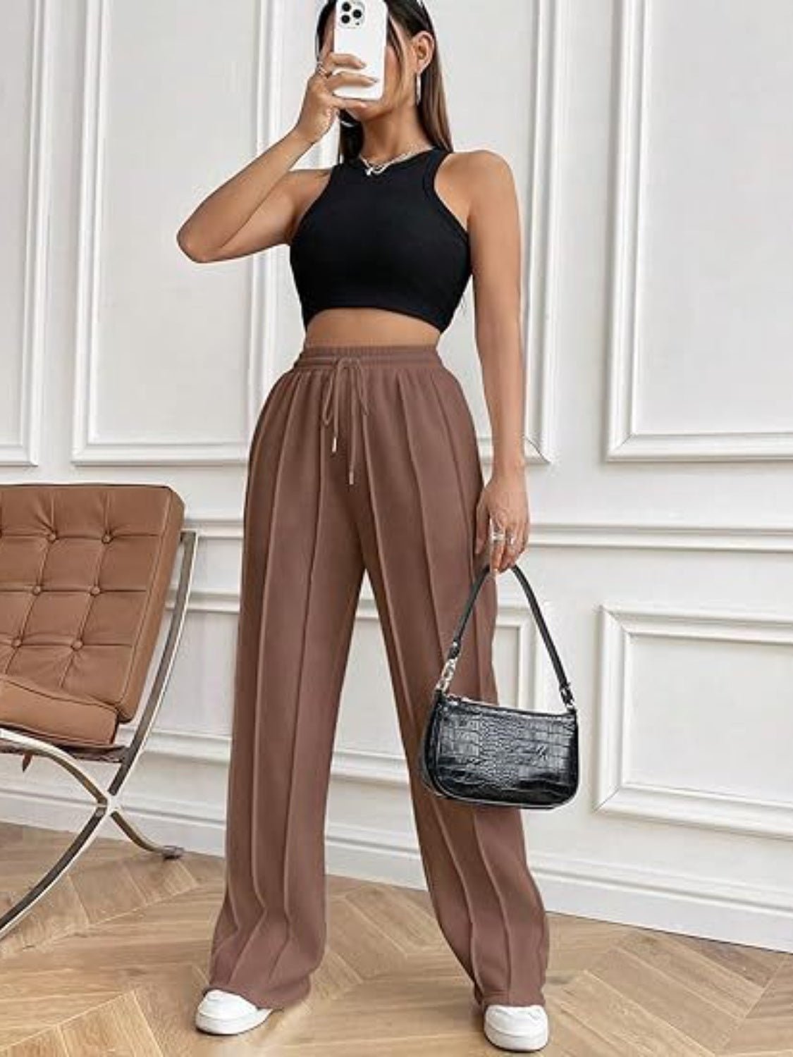 Drawstring Wide Leg Pants with Pockets - Do Shop It™