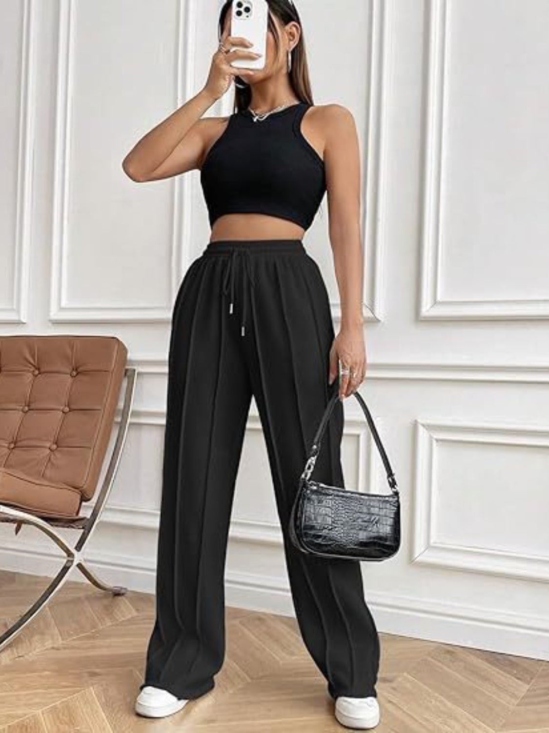 Drawstring Wide Leg Pants with Pockets - Do Shop It™