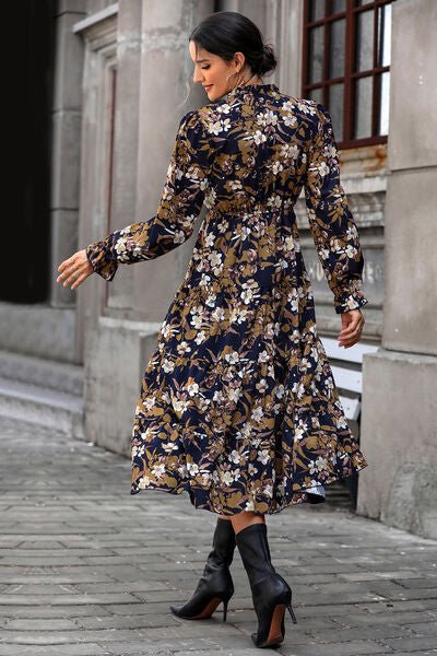 Floral Flounce Sleeve Tiered Dress - Do Shop It™