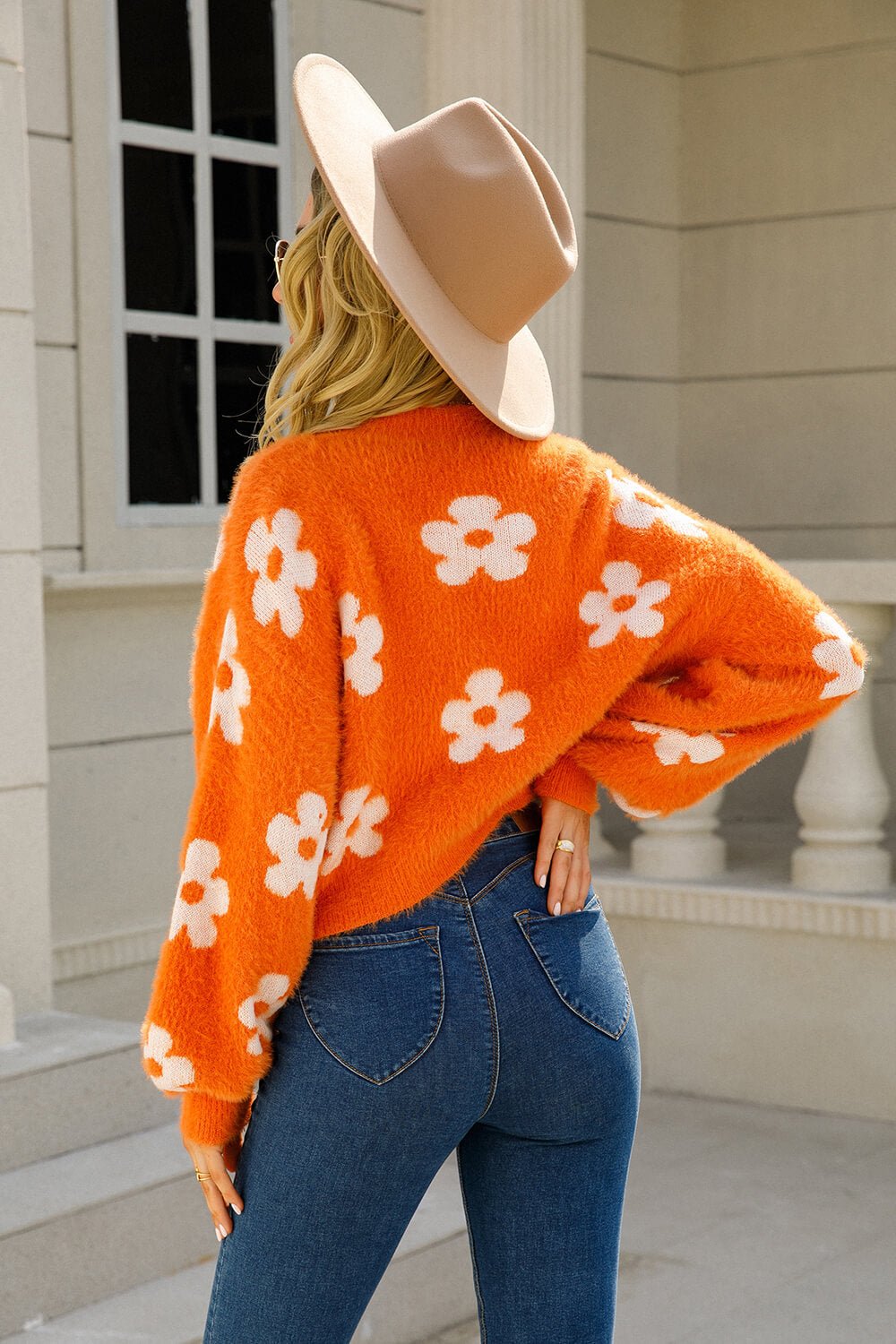 Floral Open Front Fuzzy Cardigan - Do Shop It™