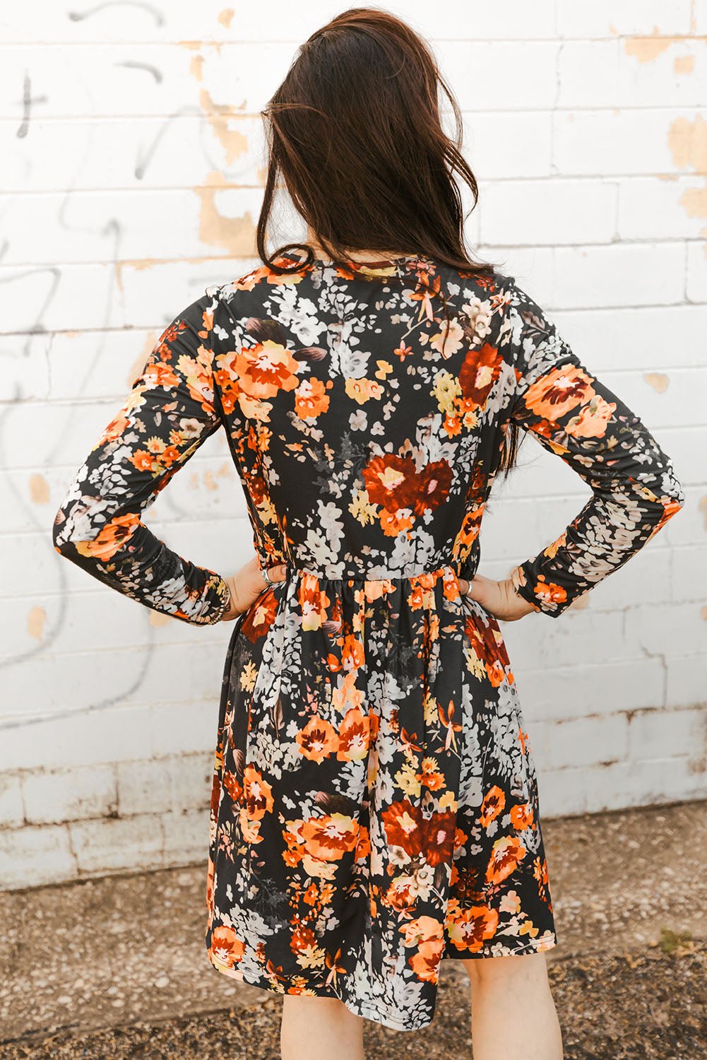 Floral Print Long Sleeve Dress - Do Shop It™