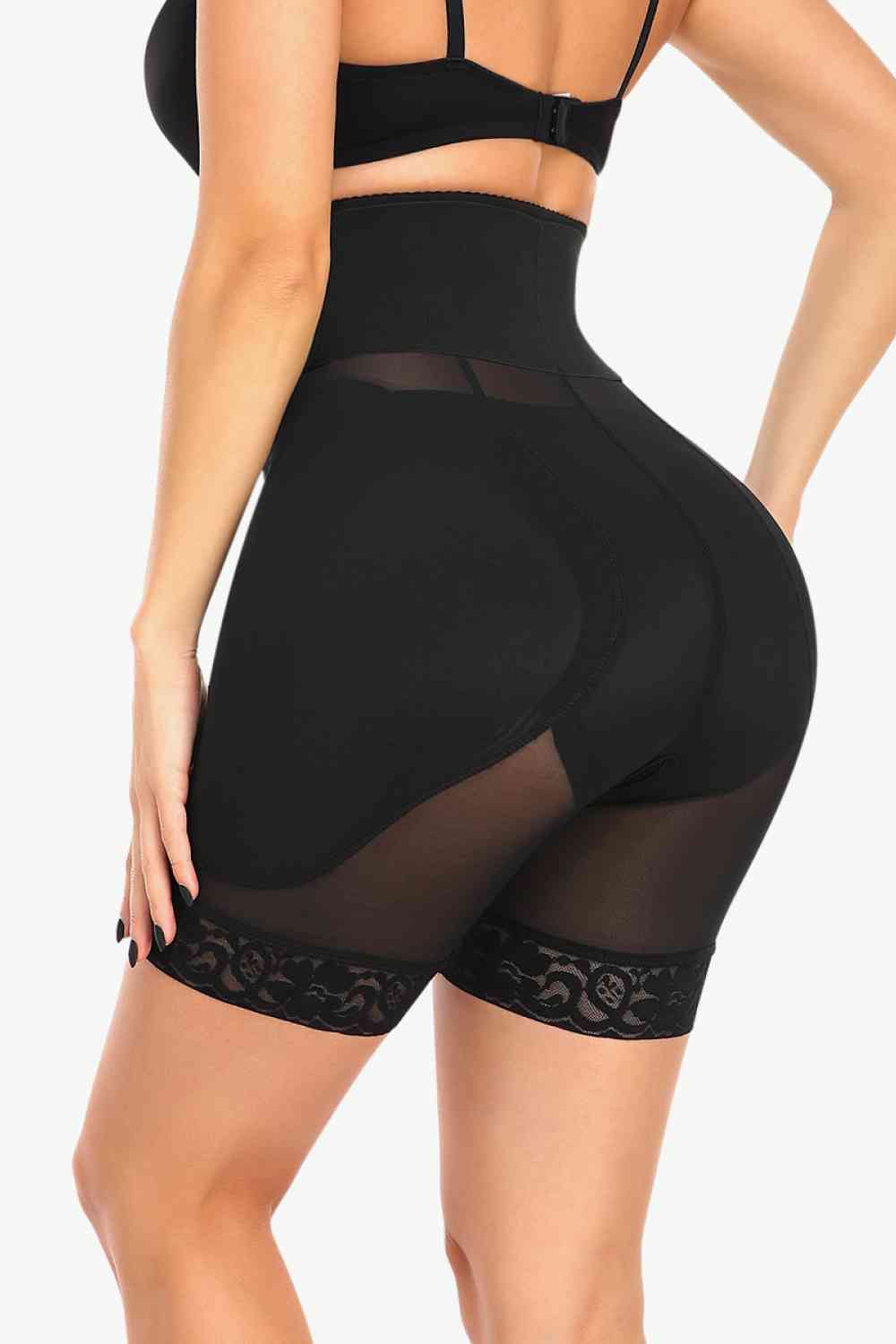 Full Size Breathable Lace Trim Shaping Shorts - Do Shop It™