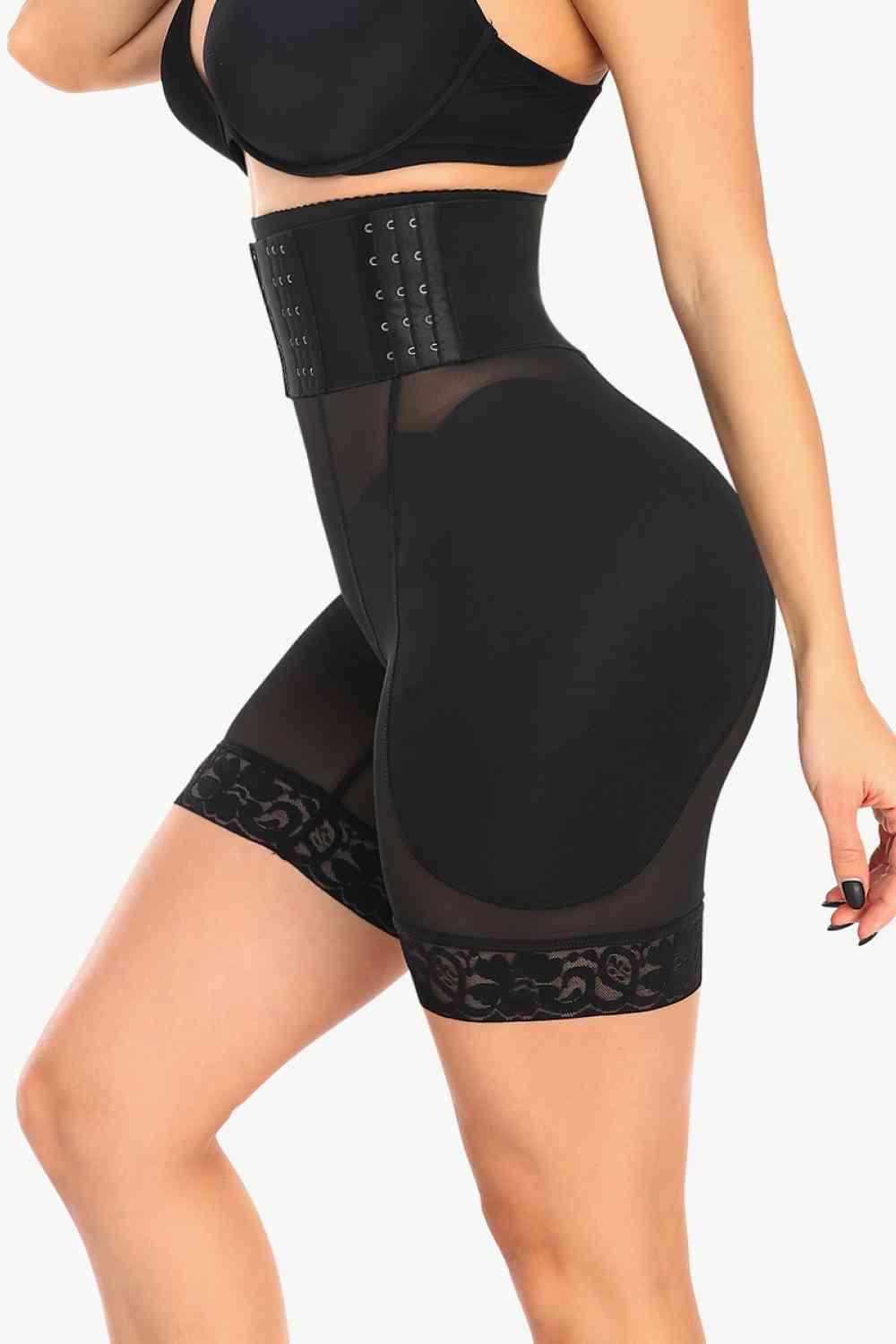 Full Size Breathable Lace Trim Shaping Shorts - Do Shop It™