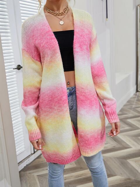 Full Size Gradient Open Front Cardigan - Do Shop It™