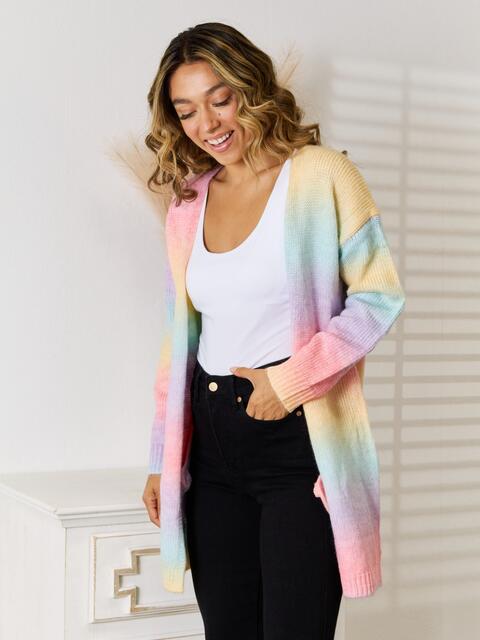 Full Size Gradient Open Front Cardigan - Do Shop It™