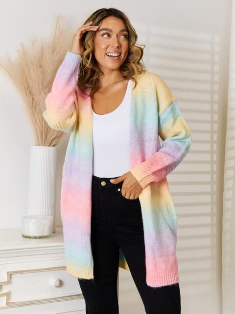 Full Size Gradient Open Front Cardigan - Do Shop It™