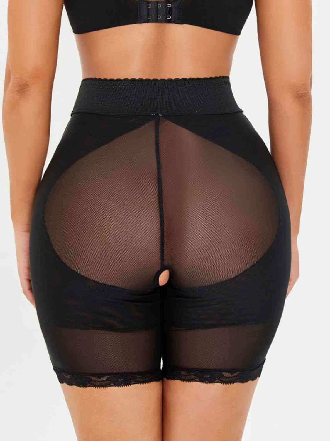 Full Size High - Waisted Lace Trim Shaping Shorts - Do Shop It™