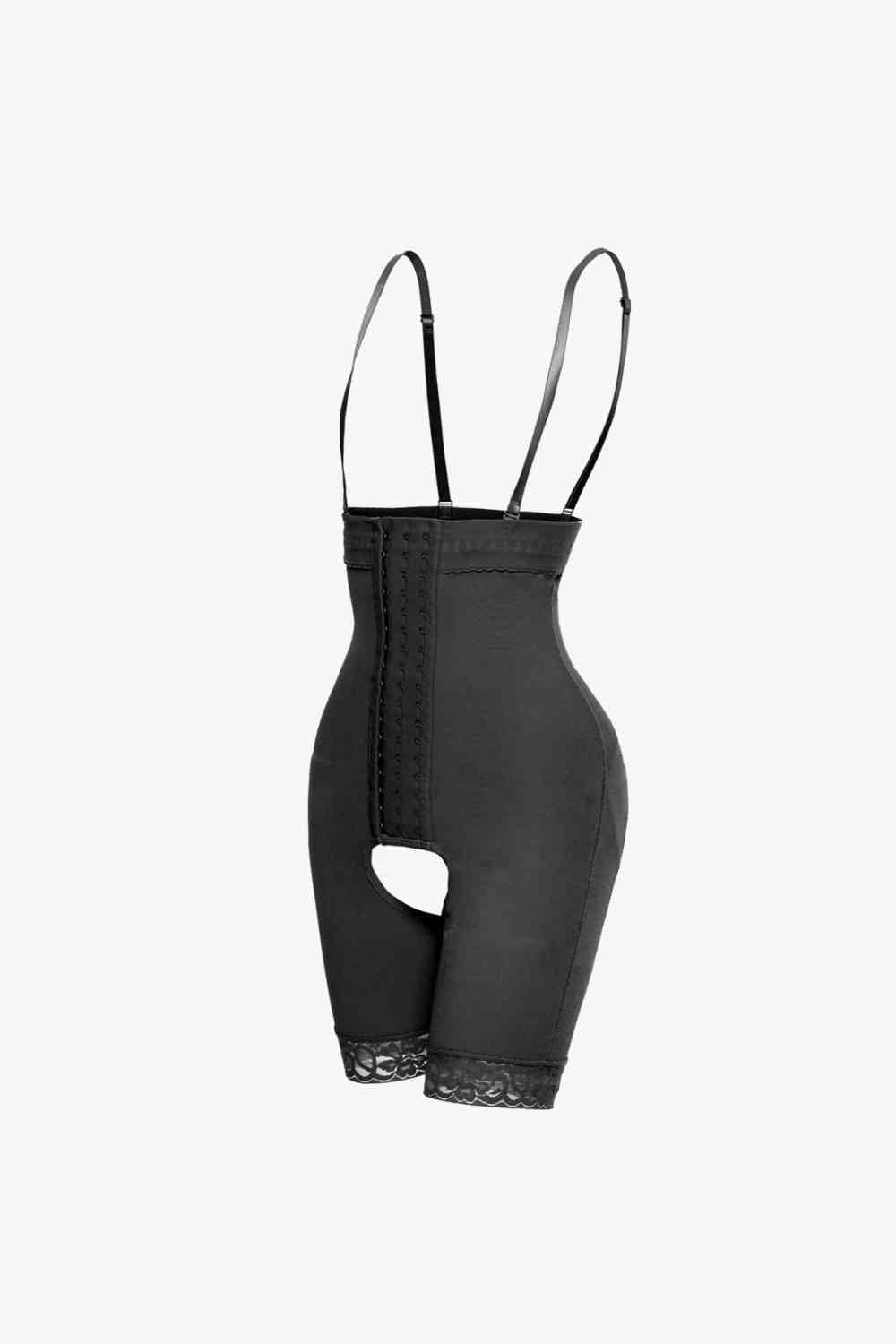 Full Size Hook - and - Eye Lace Trim Shaping Bodysuit - Do Shop It™