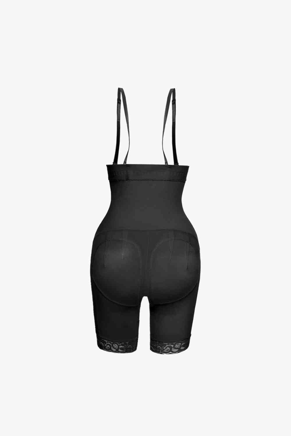 Full Size Hook - and - Eye Lace Trim Shaping Bodysuit - Do Shop It™