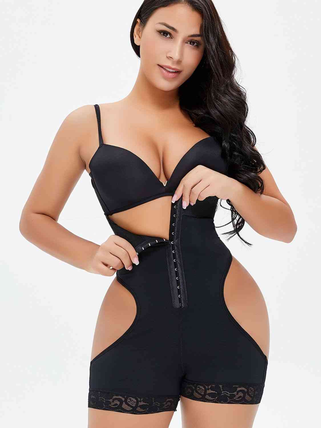 Full Size Hook - and - Eye Under - Bust Shaping Bodysuit - Do Shop It™