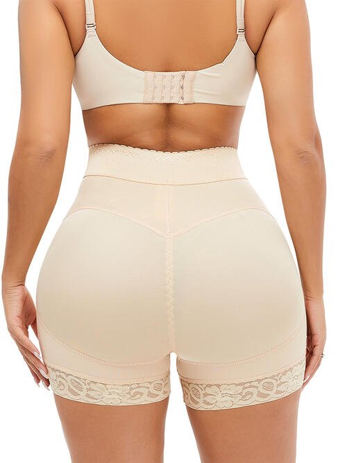 Full Size Lace Detail Hook - and - Eye Shaping Shorts - Do Shop It™