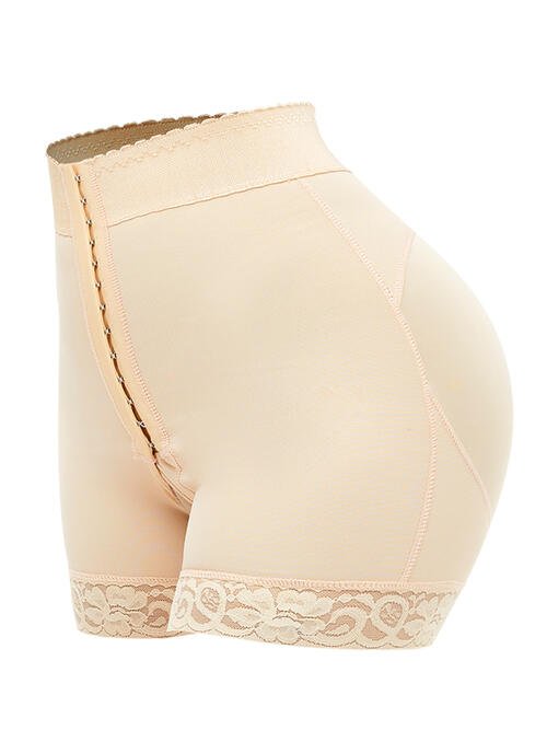 Full Size Lace Detail Hook - and - Eye Shaping Shorts - Do Shop It™