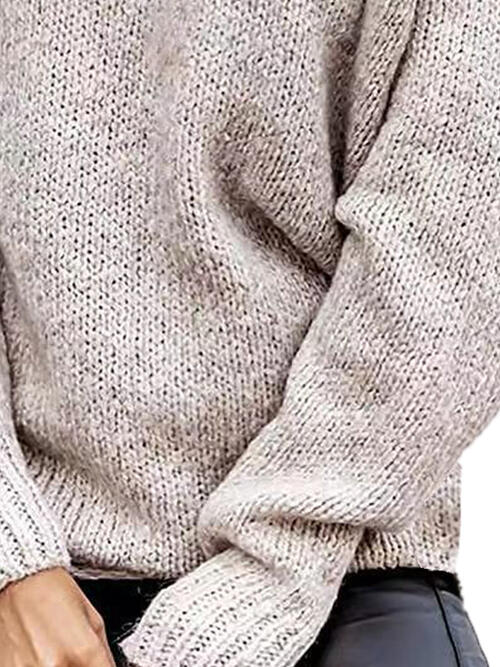 One Shoulder Long Sleeve Sweater